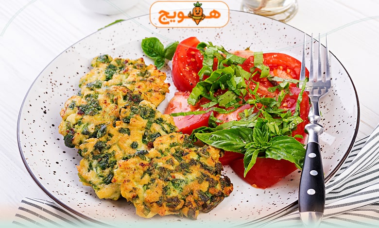 شام رژیمی گیاهی با کتلت سبزیجات