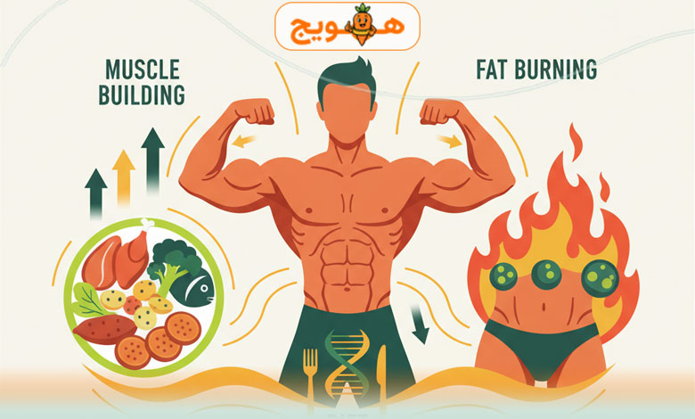 اثر برنامه غذایی بدنسازی در عضله‌سازی و چربی‌ سوزی