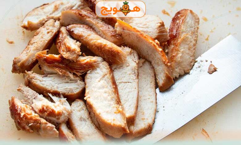 غذای رژیمی با مرغ آبپز