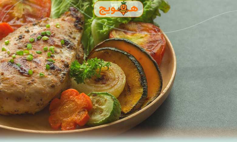 غذای رژیمی با مرغ