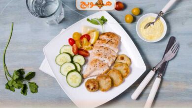 شام رژیمی با مرغ