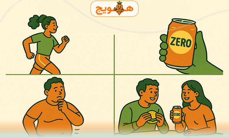 مضرات نوشابه های زیرو یا رژیمی