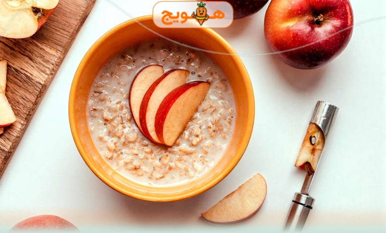 اوتمیل رژیمی با سیب