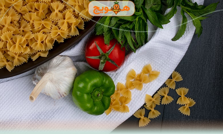 مواد لازم برای تهیه ماکارونی رژیمی
