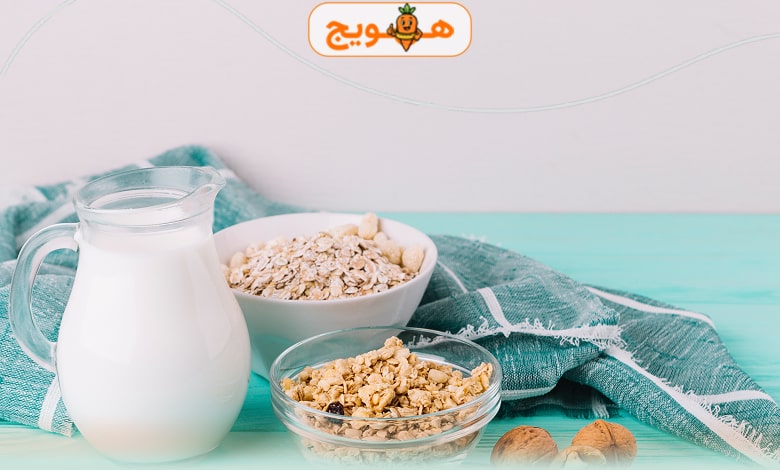اوتمیل رژیمی با شیر کم چرب